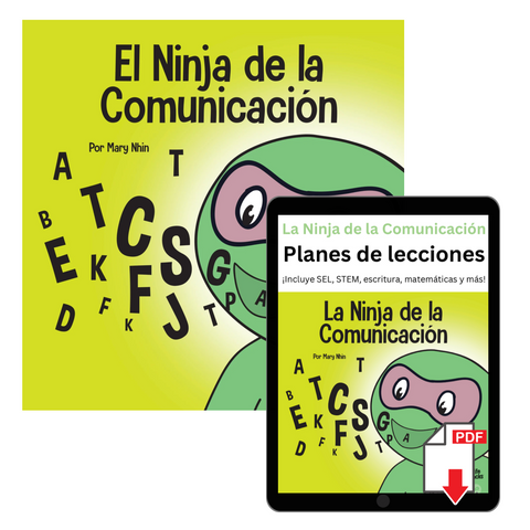 La Ninja de la Comunicación  (Communication Ninja Spanish) Book + Lesson Plan Bundle
