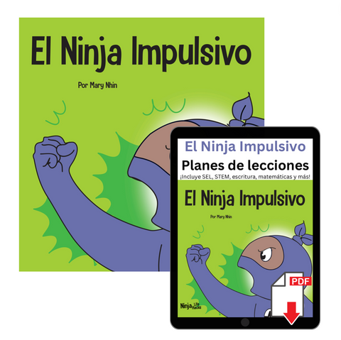 El Ninja Impulsivo (Impulsive Spanish) Book + Lesson Plan Bundle