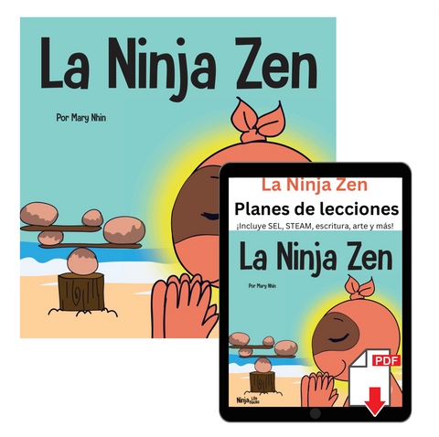 La Ninja Zen (Zen Ninja Spanish) Book + Lesson Plan Bundle