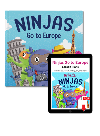 Ninjas Go to Europe Book + Lesson Plan Bundle