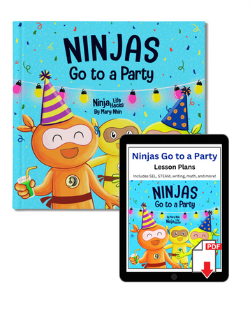 Ninjas Go to a Party  Book + Lesson Plan Bundle