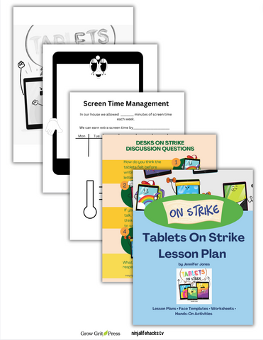 Tablets on Strike  Ninja Book + Lesson Plan Bundle