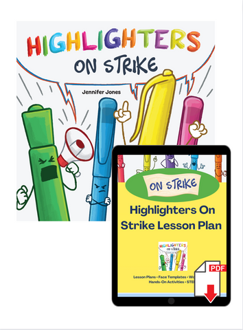Highlighters on Strike  Ninja Book + Lesson Plan Bundle