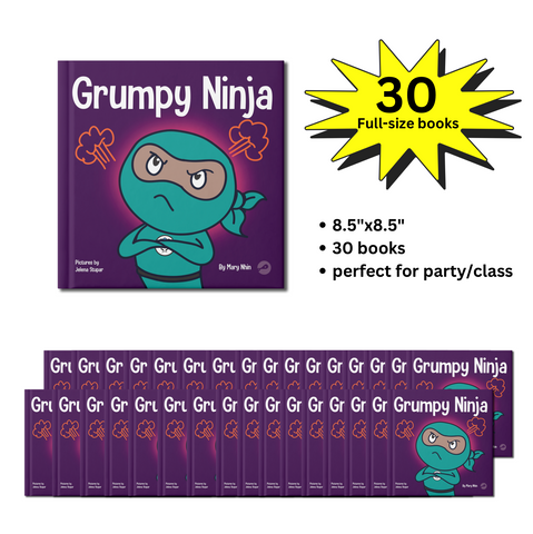 Grumpy Ninja Full-Size Party Pack (30 Books, 8.5"x8.5")
