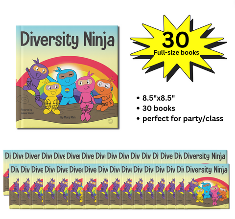 Diversity Ninja Full-Size Party Pack (30 Books, 8.5"x8.5")