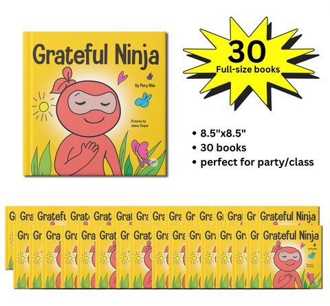 Grateful Ninja Full-Size Party Pack (30 Books, 8.5"x8.5")