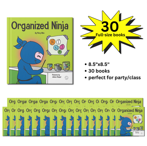 Organized Ninja Full-Size Party Pack (30 Books, 8.5"x8.5")