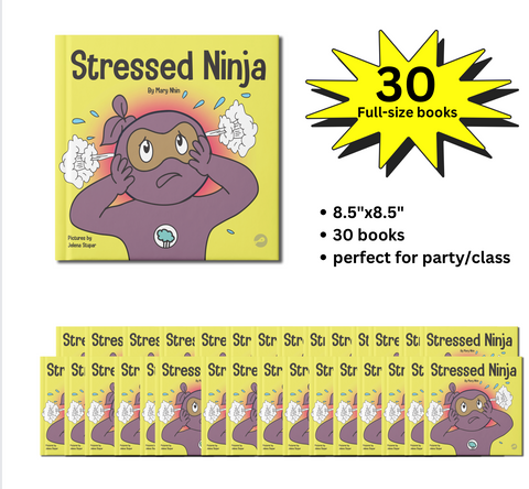 Stressed Ninja Full-Size Party Pack (30 Books, 8.5"x8.5")