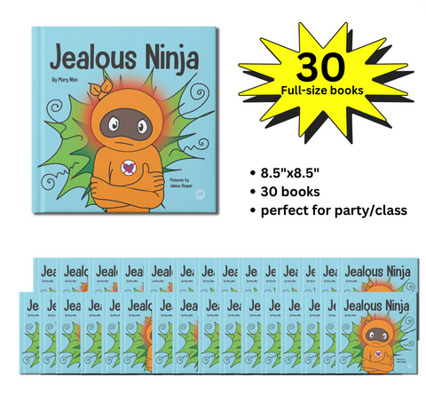 Jealous Ninja Full-Size Party Pack (30 Books, 8.5"x8.5")