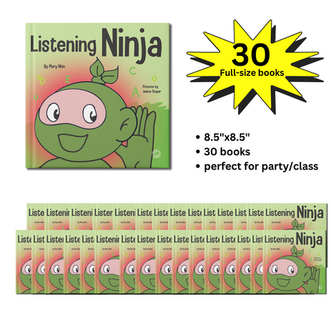 Listening Ninja Full-Size Party Pack (30 Books, 8.5"x8.5")