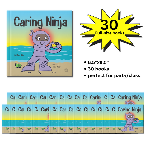 Caring Ninja Full-Size Party Pack (30 Books, 8.5"x8.5")