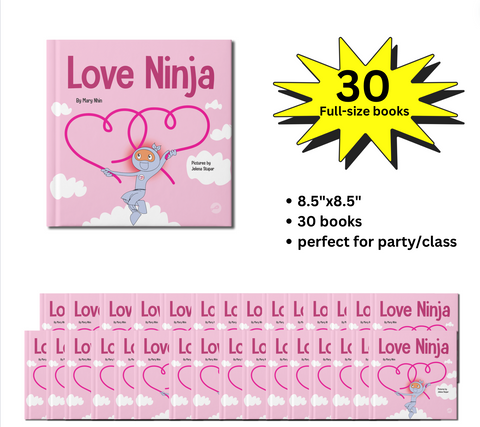 Love Ninja Full-Size Party Pack (30 Books, 8.5"x8.5")