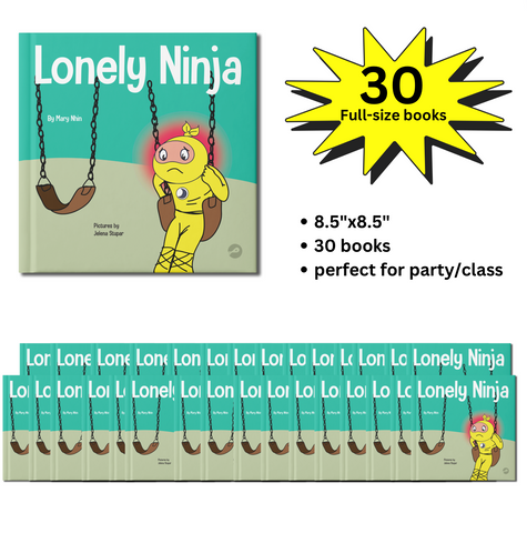 Lonely Ninja Full-Size Party Pack (30 Books, 8.5"x8.5")