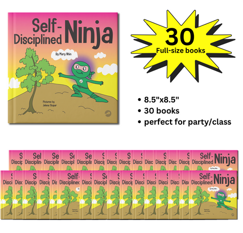 Self Disciplined Ninja Full-Size Party Pack (30 Books, 8.5"x8.5")