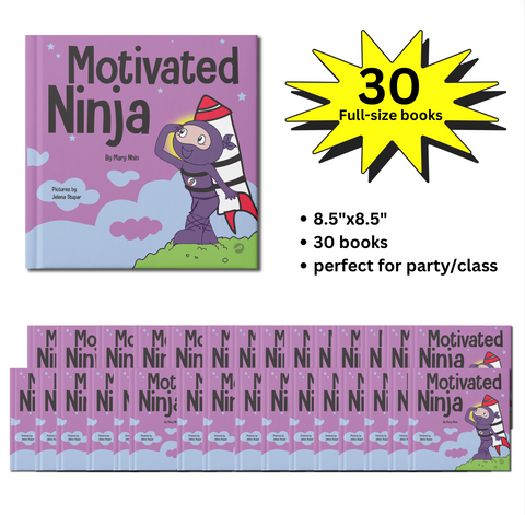 Motivated Ninja Full-Size Party Pack (30 Books, 8.5"x8.5")