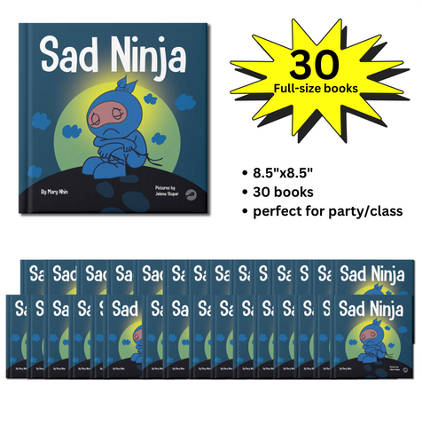 Sad Ninja Full-Size Party Pack (30 Books, 8.5"x8.5")