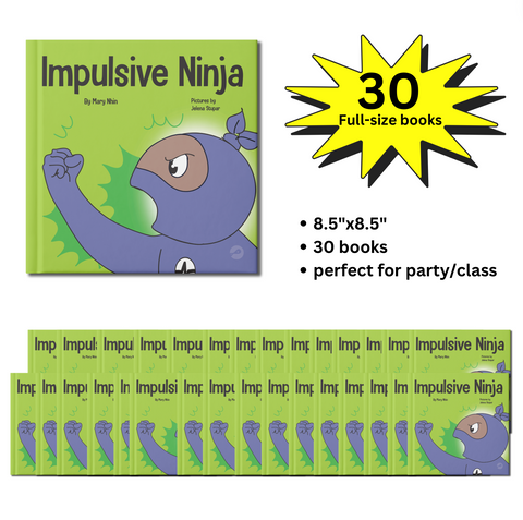 Impulsive Ninja Full-Size Party Pack (30 Books, 8.5"x8.5")