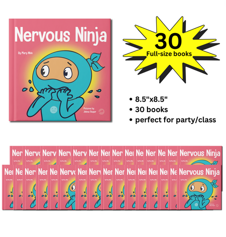 Nervous Ninja Full-Size Party Pack (30 Books, 8.5"x8.5")