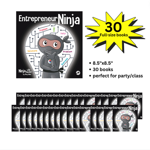 Entrepreneur Ninja Full-Size Party Pack (30 Books, 8.5"x8.5")