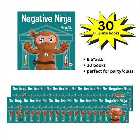 Negative Ninja Full-Size Party Pack (30 Books, 8.5"x8.5")