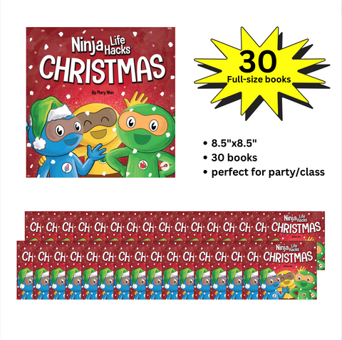 NLH Christmas Ninja Full-Size Party Pack (30 Books, 8.5"x8.5")