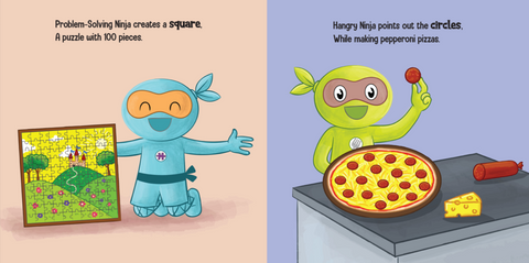 Ninja Life Hacks SHAPES Board book