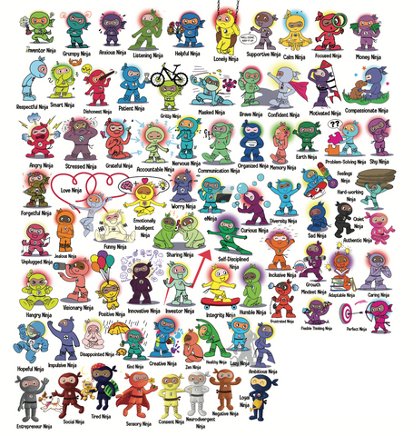 Funny Ninja Book Paperback Book
