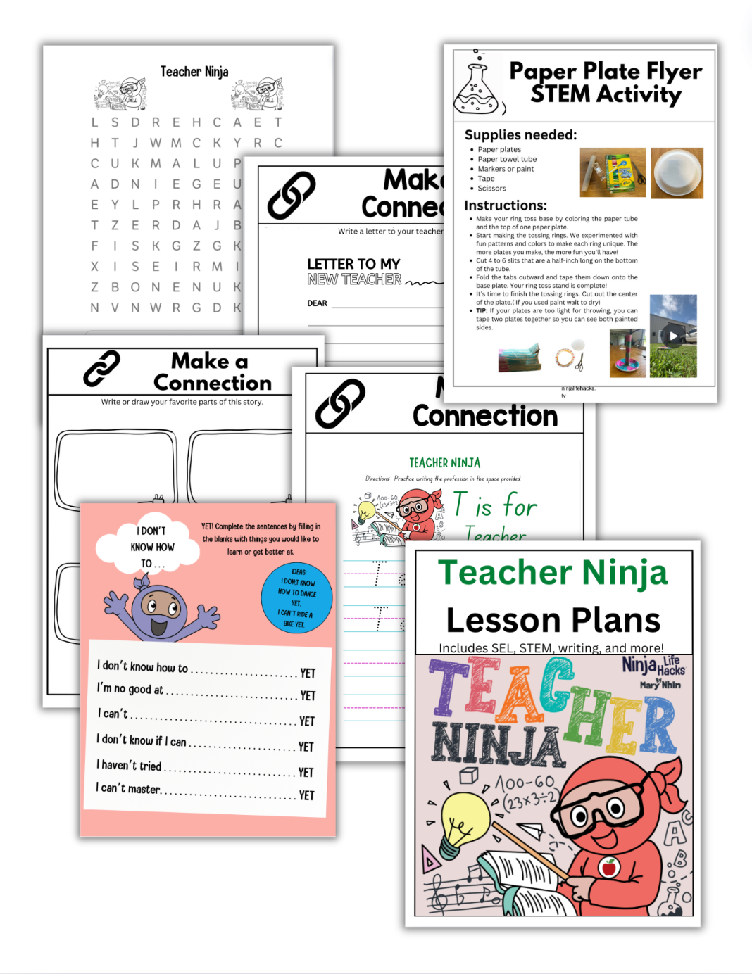 Ninja Lesson Plan Examples Teacher Ninja Lesson Plans – Ninja Life Hacks - Growth Mindset
