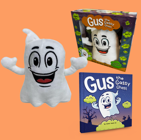 Gus the Gassy Ghost Interactive Toy Book Gift Box Set