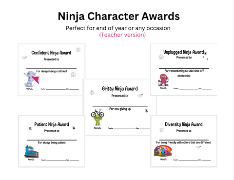 Ninja Character Awards (Teacher version)