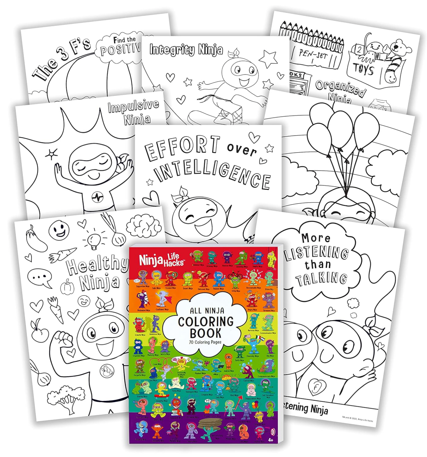 Official Ninja Life Hacks Coloring Book – Ninja Life Hacks - Growth Mindset
