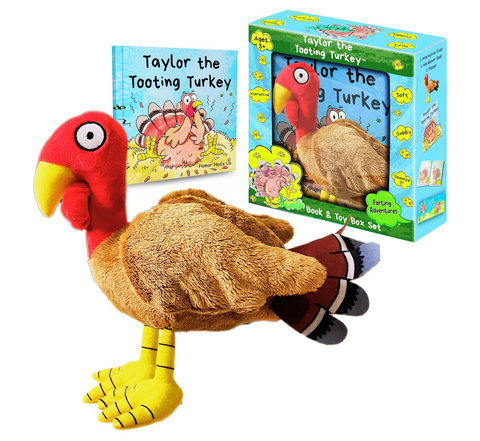 Taylor the Tooting Turkey Interactive Toy Book Gift Box Set