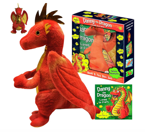 Danny the Dragon Interactive Toy Book Gift Box Set
