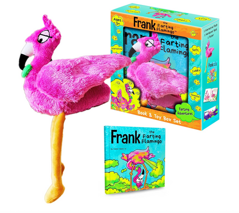 Frank the Farting Flamingo Interactive Toy Book Gift Box Set