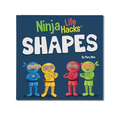 Little Ninja Life Hacks ABC’s, Shapes, Numbers, Colors Board Book Set: Social, Emotional Alphabet, Basic Concepts for Toddlers 1-4