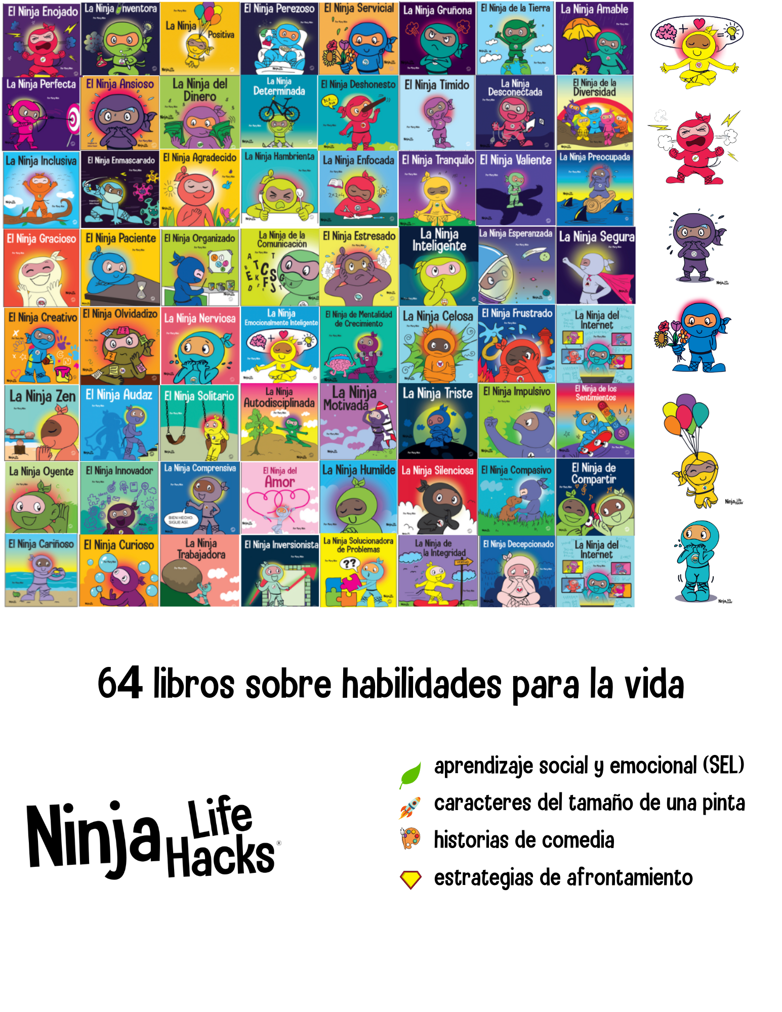 Complete Spanish Classroom Curriculum: 64 Books + 64 Lesson Plans   + Individual Use License Ninja Life Hacks