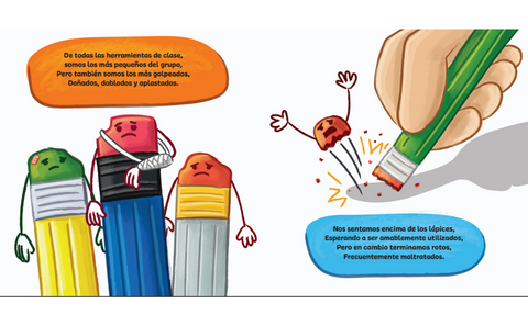 Borradores en Huelga (Erasers on Strike Spanish) Paperback Book