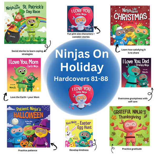 Ninjas on Holiday Hardcover Bundle (Books 81-88: I Love You