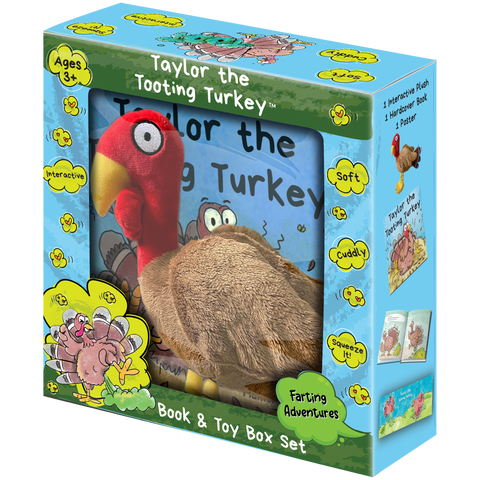 Taylor the Tooting Turkey Interactive Toy Book Gift Box Set