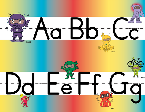Alphabet Bulletin Board Border