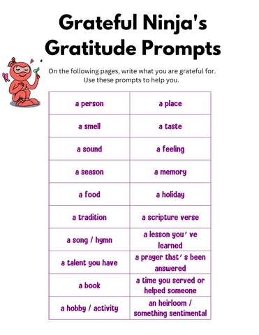 Gratitude Prompts