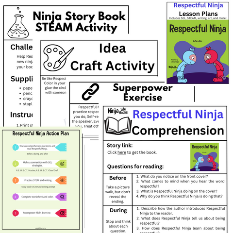 Ninja Lesson Plan Examples Respectful Ninja Lesson Plans – Ninja Life Hacks - Growth Mindset