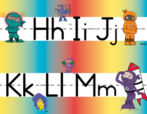 Alphabet Bulletin Board Border