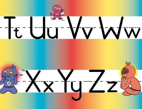 Alphabet Bulletin Board Border