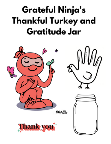 Grateful Ninja's Thankful Turkey and Gratitude Jar