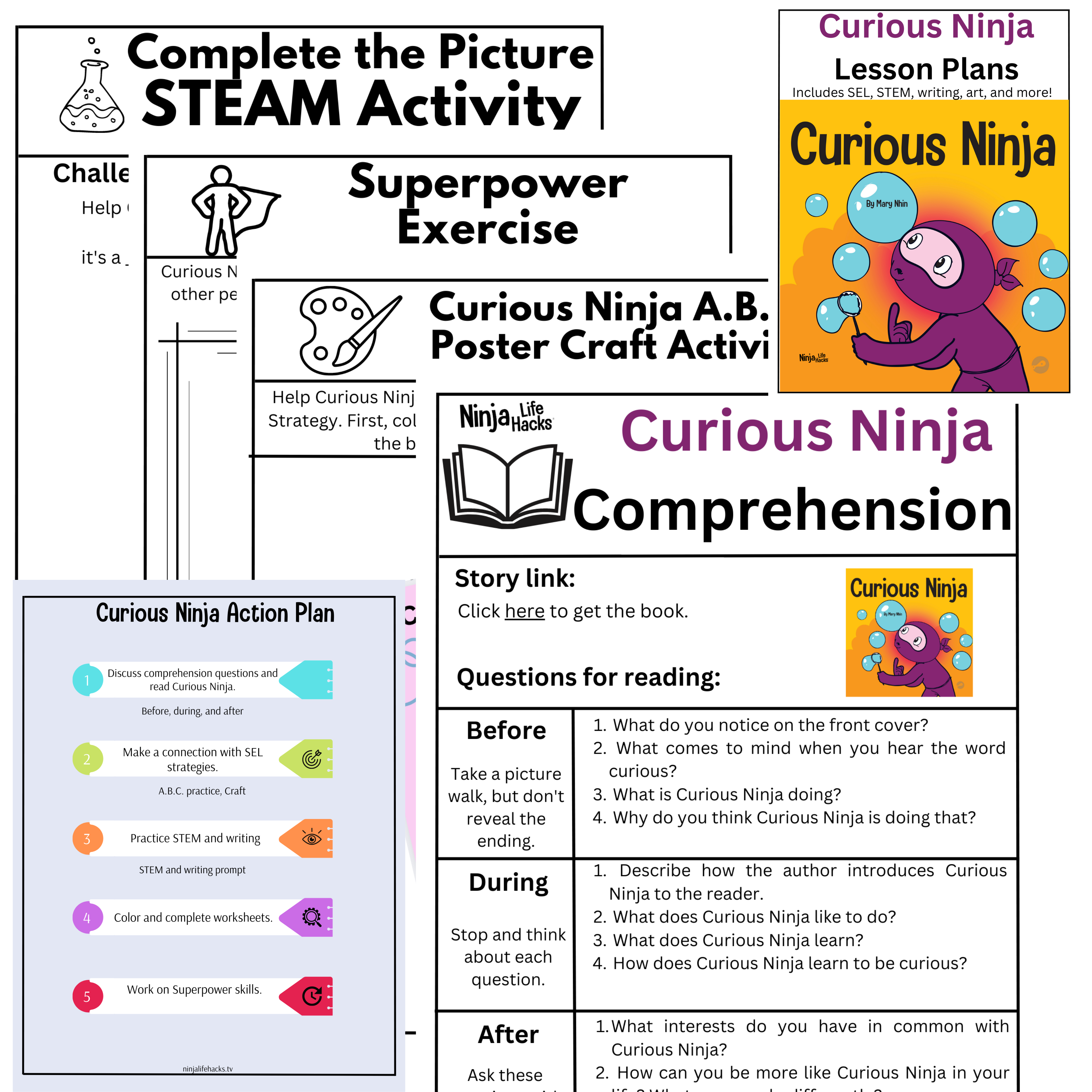 Ninja Lesson Plan Examples Curious Ninja Lesson Plans – Ninja Life Hacks - Growth Mindset