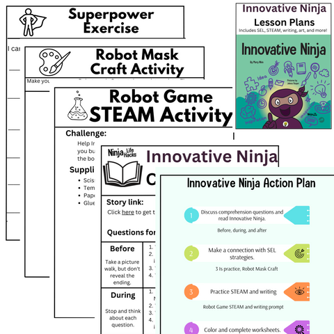 Ninja Lesson Plan Examples Innovative Ninja Lesson Plans – Ninja Life Hacks - Growth Mindset
