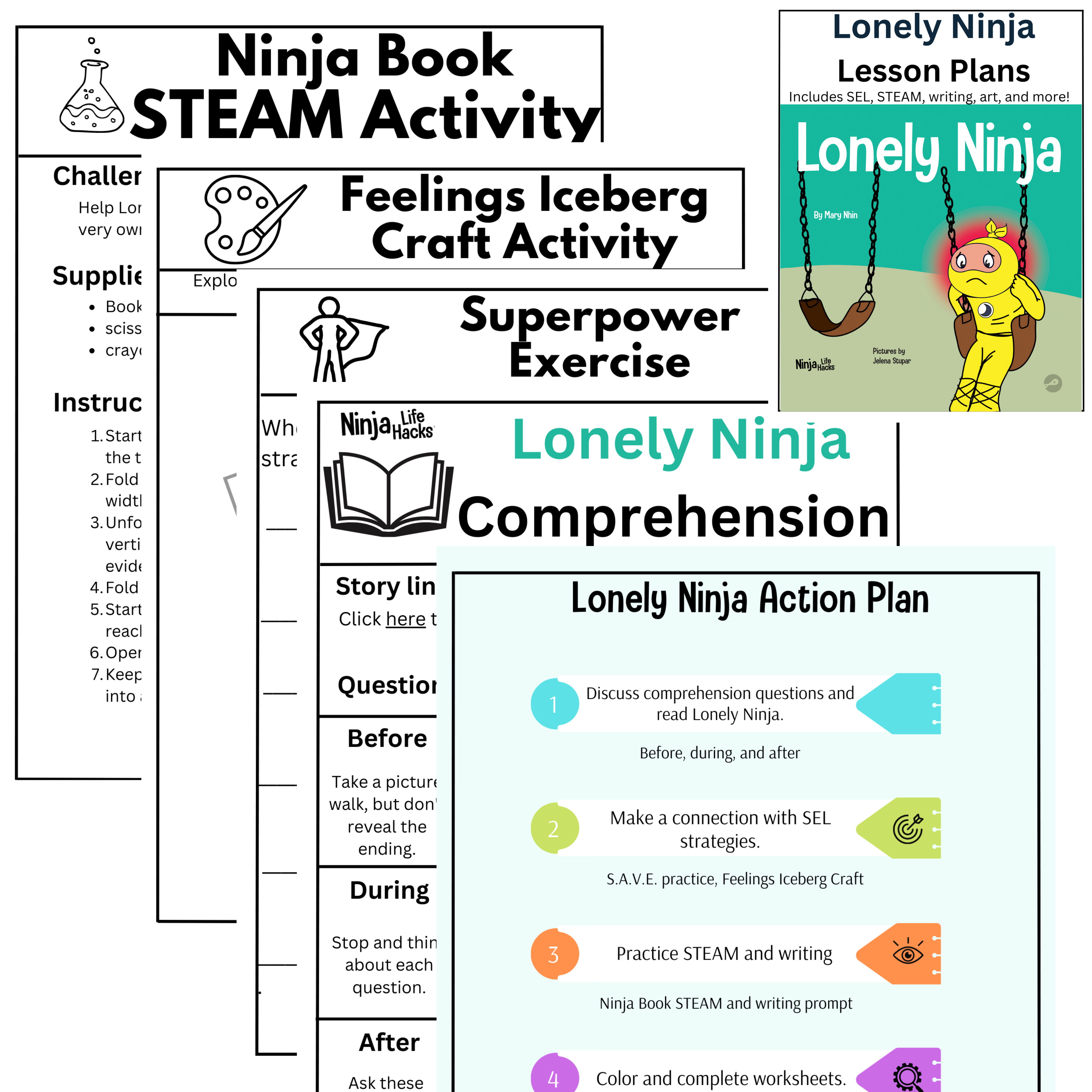 Ninja Lesson Plan Examples Lonely Ninja Lesson Plans – Ninja Life Hacks - Growth Mindset