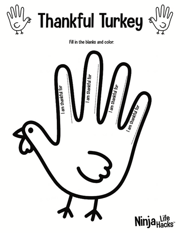 Grateful Ninja's Thankful Turkey and Gratitude Jar