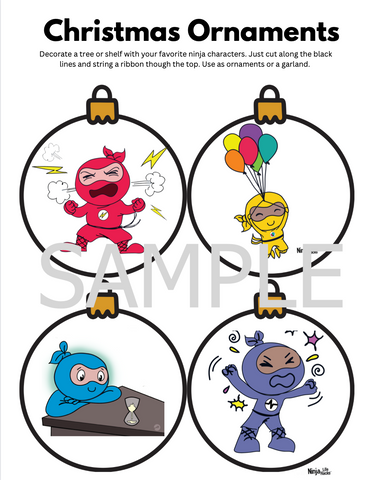 40 Ninja Christmas Ornaments